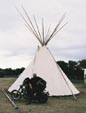 Harley-Man und Tipi